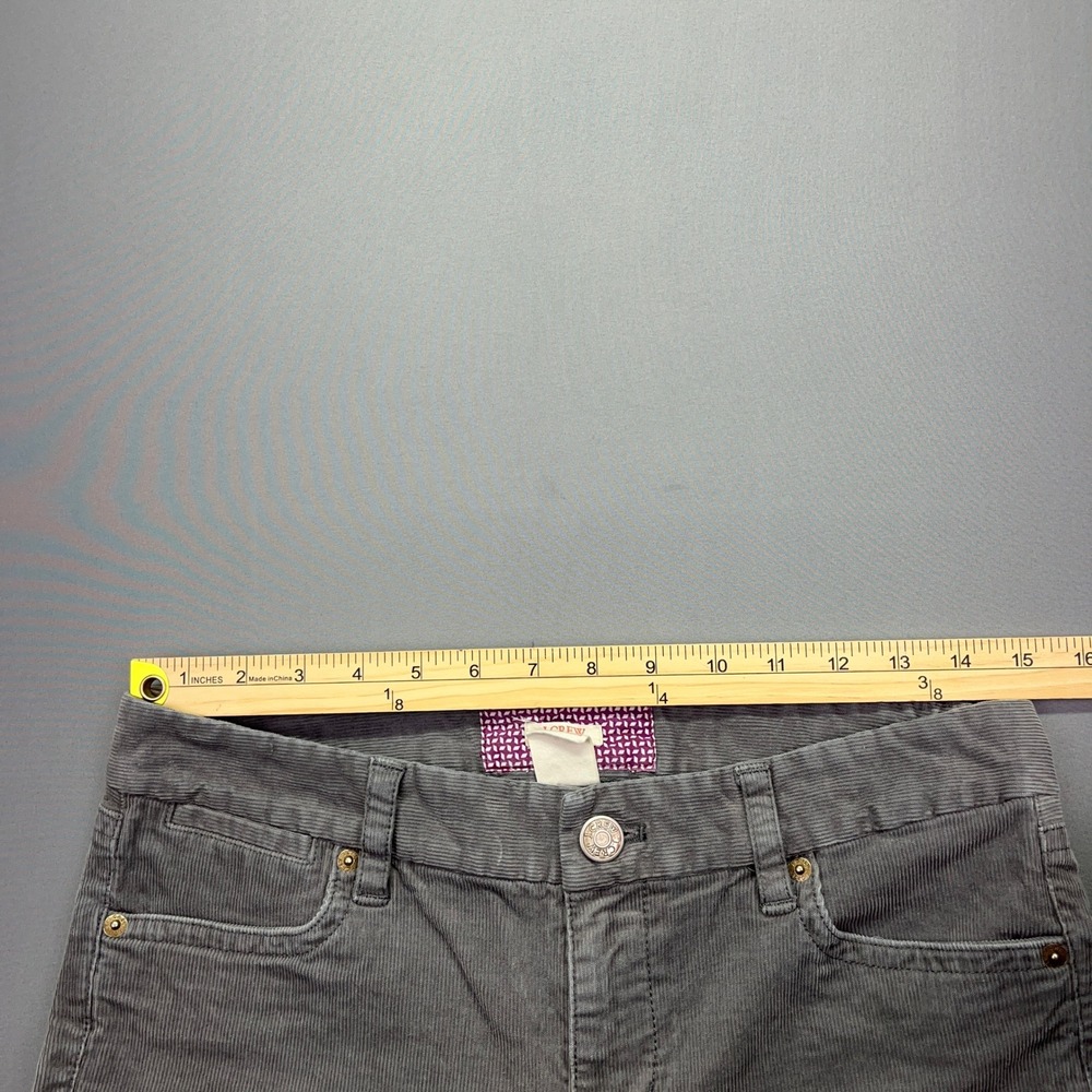 J.Crew Corduroy Pants Bootcut Gray Casual Everyday Comfort 28S Fits 30" Western - Picture 5 of 9